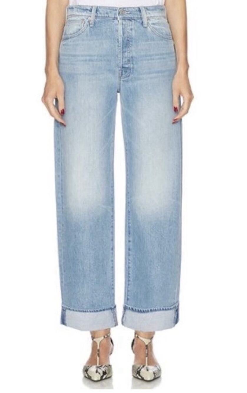 NWOT Mother Superior The Dodger Button Hover Cuff Jeans Funk N’ Flare 32